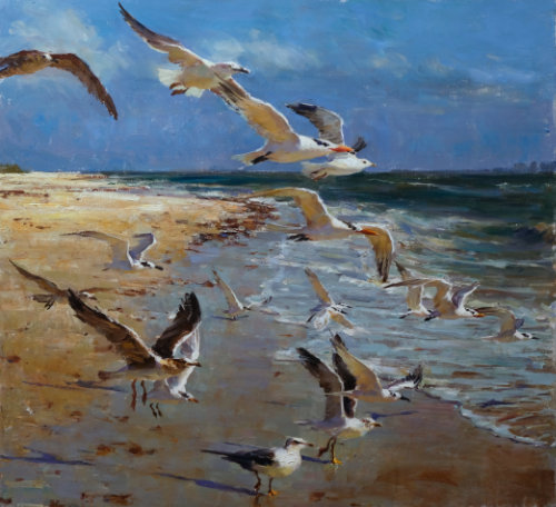 Sanibel Seagulls by Derek W. Penix OPA