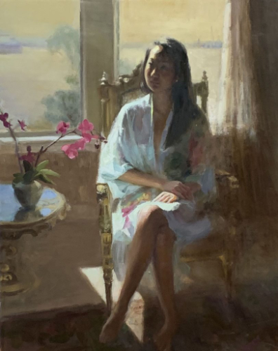 Alicia in Armchair by Jing Zhao
